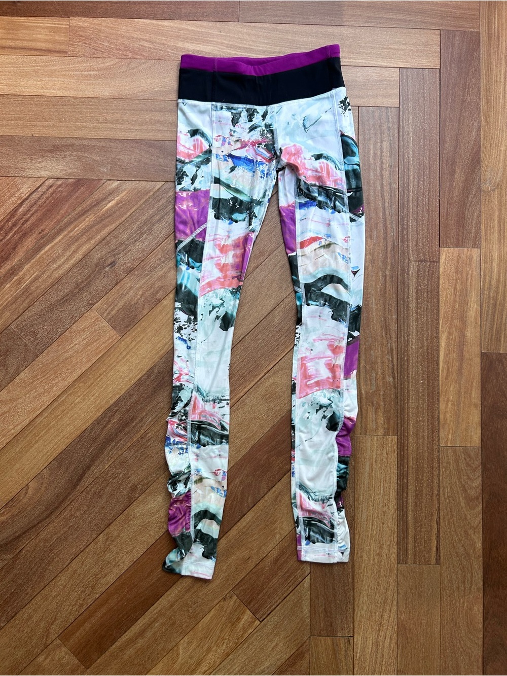 Watercolor Lululemon Leggings size 0